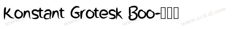 Konstant Grotesk Boo字体转换
